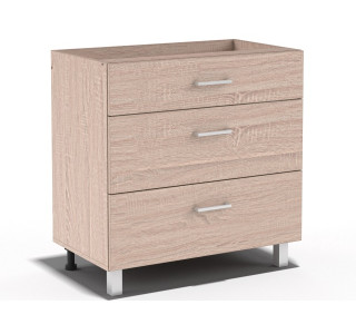 REA ALFA UP KDZ80/72, dolná zásuvková skrinka v šírke 80 cm