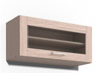 REA ALFA UP KHV80/36-S, horná výklopná skrinka so sklom v šírke 80 cm a výške 36 cm