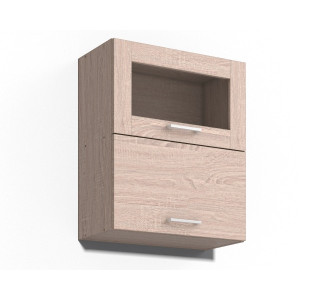 REA ALFA UP KHV60/72-S, horná výklopná skrinka so sklom v šírke 60 cm a výške 72 cm