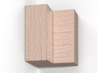 REA ALFA UP KHR60/72, horná rohová skrinka v šírke 60x60 cm a výške 72 cm