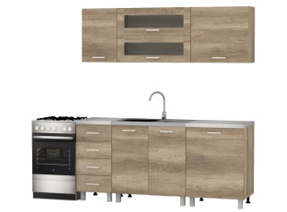 REA ALFA ZZ3 dub canyon, kuchynská linka 180 cm 