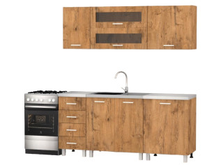 REA ALFA ZZ3 dub lancelot, kuchynská linka 180 cm 