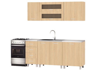 REA ALFA ZZ3 dub vicenza, kuchynská linka 180 cm 