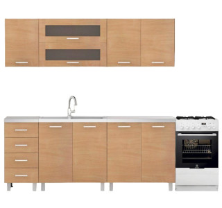 REA ALFA ZZ1 buk, kuchynská linka 200 cm 