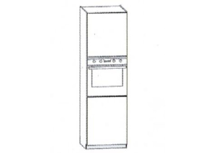 EKRAN vanilka DKS60, potravinová skriňa na vstavanú rúru v šírke 60 cm