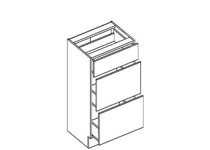 EKRAN MDF D40S3, dolná skrinka v šírke 40 cm