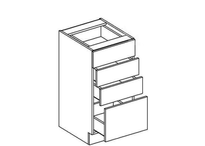 MERKURY D40S4, dolná skrinka v šírke 40 cm