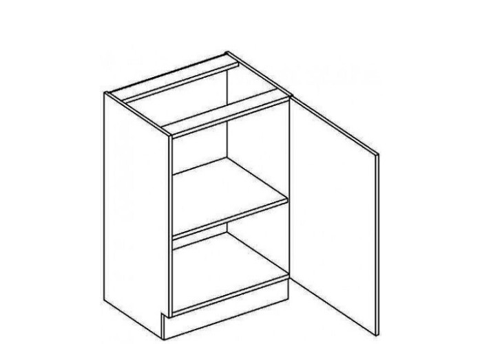 COSTA MDF čokoláda D45, dolná skrinka v šírke 45 cm
