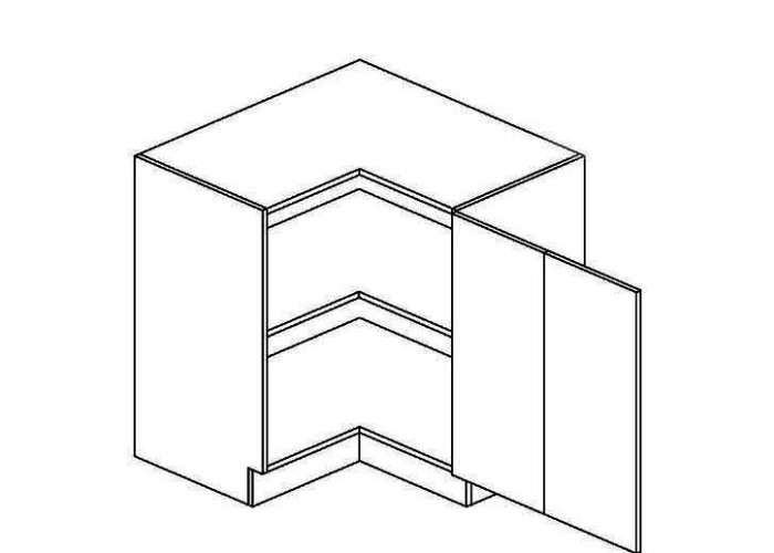 MERKURY DRP90, dolná rohová skrinka v šírke 90x90 cm MERKURY DRP90, dolná rohová skrinka v šírke 90x90 cm