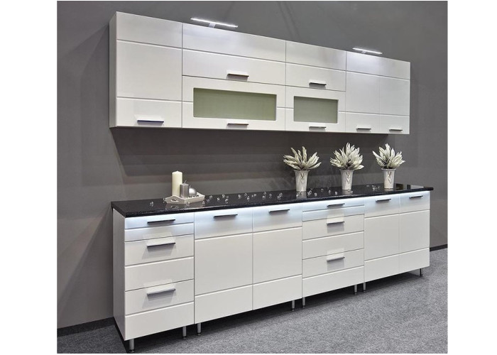 FRESH MDF 260 cm akciový kuchynský komplet, biely LESK