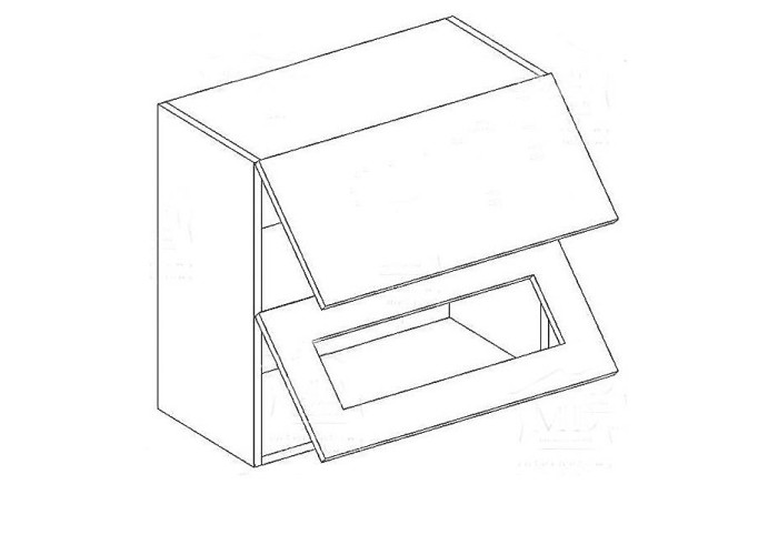 EKRAN MDF W60OK-P/S, horná výklopná skrinka so sklom v šírke 60 cm EKRAN MDF W60OK-P/S, horná výklopná skrinka so sklom v šírke 60 cm