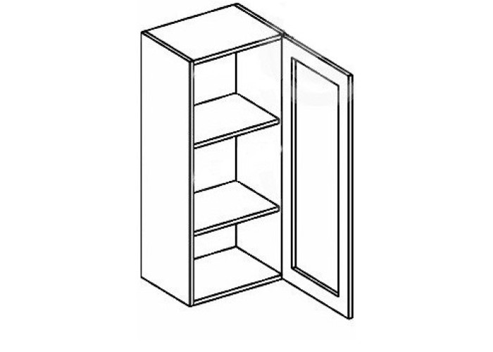 CAPPUCINO NEW MDF W40w120, horná skrinka so sklom v šírke 40 cm a výške 120 cm CAPPUCINO NEW MDF W40w120, horná skrinka so sklom v šírke 40 cm a výške 120 cm