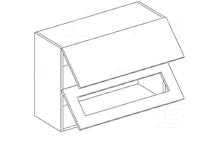EKRAN vanilka W80OK-P/S, horná výklopná skrinka so sklom v šírke 80 cm EKRAN vanilka W80OK-P/S, horná výklopná skrinka so sklom v šírke 80 cm
