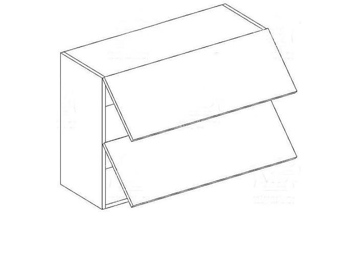 EKRAN vanilka W80OK-P/P, horná výklopná skrinka v šírke 80 cm