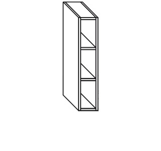 ADELE WB15UNI18/71, horná kuchynská skrinka v šírke 15 cm a výške 71 cm