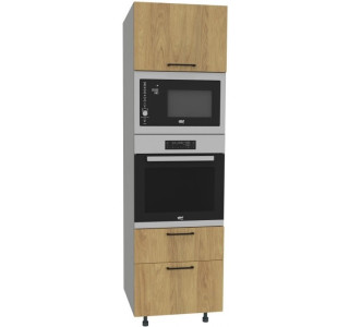 ADELE SDPM60SS2/71, vysoká skrinka na vstavané spotrebiče v šírke 60 cm a výške 209 cm