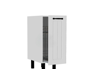 AMBROSIA biela DC30, kuchynská skrinka v šírke 30 cm s cargo košom