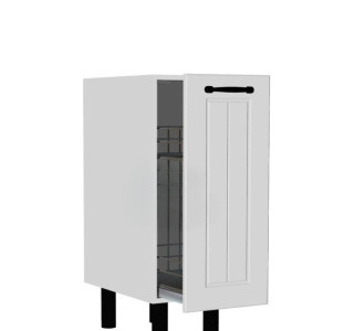 AMBROSIA biela DC30, kuchynská skrinka v šírke 30 cm s cargo košom