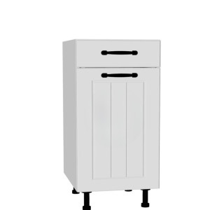 AMBROSIA biela DSS40.1/1, kuchynská skrinka so šuflíkom v šírke 40 cm