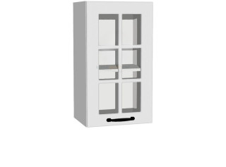 AMBROSIA biela WW40.1, horná kuchynská skrinka so sklom v šírke 40 cm a výške 71 cm