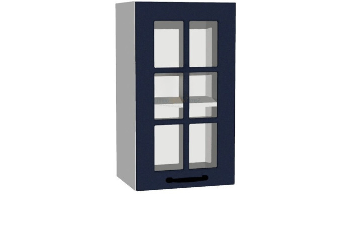 AMBROSIA granátová WW40.1, horná kuchynská skrinka so sklom v šírke 40 cm a výške 71 cm