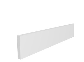 BIANCA biely sokel v dĺžke 2m a výške 10cm, vo farbe dvierok