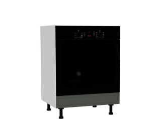 BIANCA tmavosivá DP60, kuchynská skrinka na vstavanú rúru v šírke 60 cm