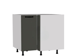 BIANCA tmavosivá DRP90x70P, kuchynská rohová skrinka v rozmere 90x70 cm, pravá