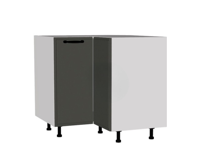 BIANCA tmavosivá DRP90x90, kuchynská rohová skrinka v rozmere 90x90 cm