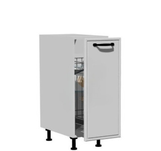 BIANCA biela DC30, kuchynská skrinka v šírke 30 cm s cargo košom