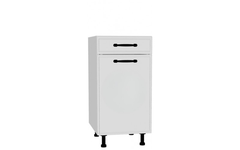 BIANCA biela DSS40.1/1, kuchynská skrinka so šuflíkom v šírke 40 cm