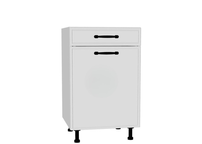 BIANCA biela DSS50.1/1, kuchynská skrinka so šuflíkom v šírke 50 cm