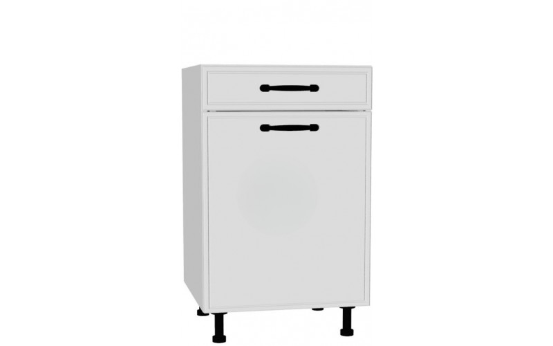 BIANCA biela DSS50.1/1, kuchynská skrinka so šuflíkom v šírke 50 cm