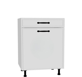 BIANCA biela DSS60.1/1, kuchynská skrinka so šuflíkom v šírke 60 cm