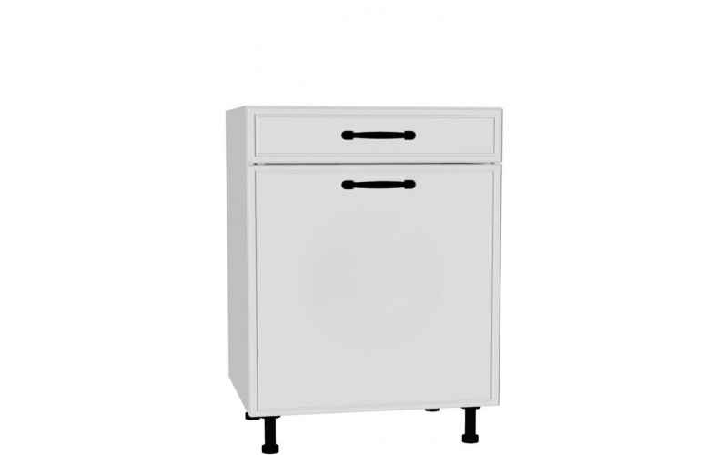 BIANCA biela DSS60.1/1, kuchynská skrinka so šuflíkom v šírke 60 cm