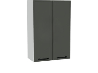 BIANCA tmavosivá W60/100, horná kuchynská skrinka v šírke 60 cm a výške 100 cm