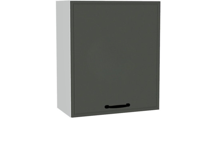 BIANCA tmavosivá W60.1, horná kuchynská skrinka v šírke 60 cm a výške 71 cm