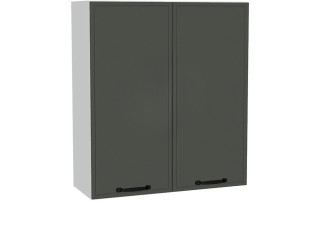 BIANCA tmavosivá W80/100, horná kuchynská skrinka v šírke 80 cm a výške 100 cm