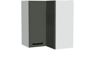 BIANCA tmavosivá WRP60x60/71, horná rohová skrinka v rozmere 60x60 cm a výške 71 cm