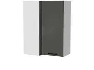 BIANCA tmavosivá WRP70x40/100L, horná rohová skrinka v rozmere 70x40 cm a výške 100 cm