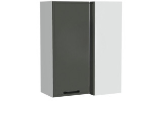 BIANCA tmavosivá WRP70x40/100P, horná rohová skrinka v rozmere 70x40 cm a výške 100 cm