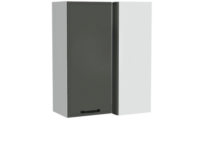 BIANCA tmavosivá WRP70x40/100P, horná rohová skrinka v rozmere 70x40 cm a výške 100 cm