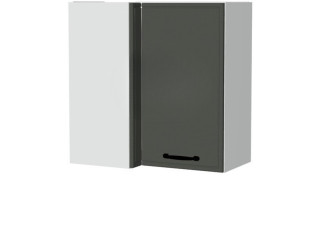 BIANCA tmavosivá WRP70x40/71L, horná rohová skrinka v rozmere 70x40 cm a výške 71 cm