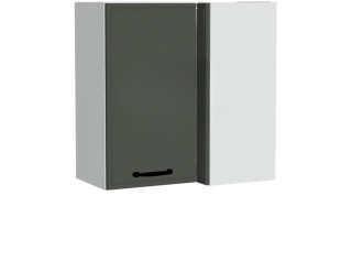 BIANCA tmavosivá WRP70x40/71P, horná rohová skrinka v rozmere 70x40 cm a výške 71 cm
