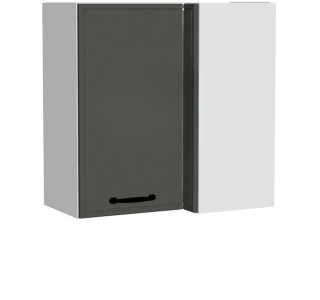 BIANCA tmavosivá WRP70x40/71P, horná rohová skrinka v rozmere 70x40 cm a výške 71 cm