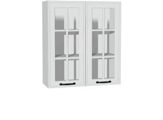 BIANCA biela WW80/71, horná kuchynská skrinka so sklom v šírke 80 cm a výške 71 cm