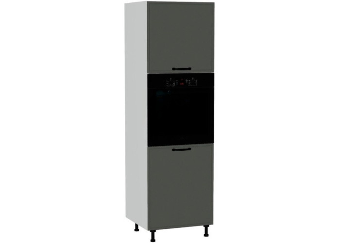 BIANCA tmavosivá SDP60/71, vysoká skrinka na vstavanú rúru v šírke 60 cm a výške 209 cm