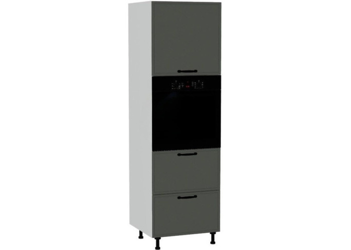 BIANCA tmavosivá SDP60SS2/71, vysoká skrinka na vstavanú rúru v šírke 60 cm a výške 209 cm BIANCA tmavosivá SDP60SS2/71, vysoká skrinka na vstavanú rúru v šírke 60 cm a výške 209 cm