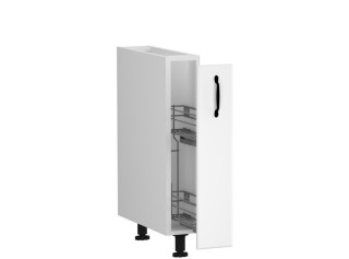 CARMEN biela DC15, kuchynská skrinka v šírke 15 cm s cargo košom