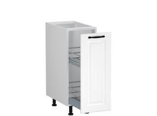 CARMEN biela DC30, kuchynská skrinka v šírke 30 cm s cargo košom